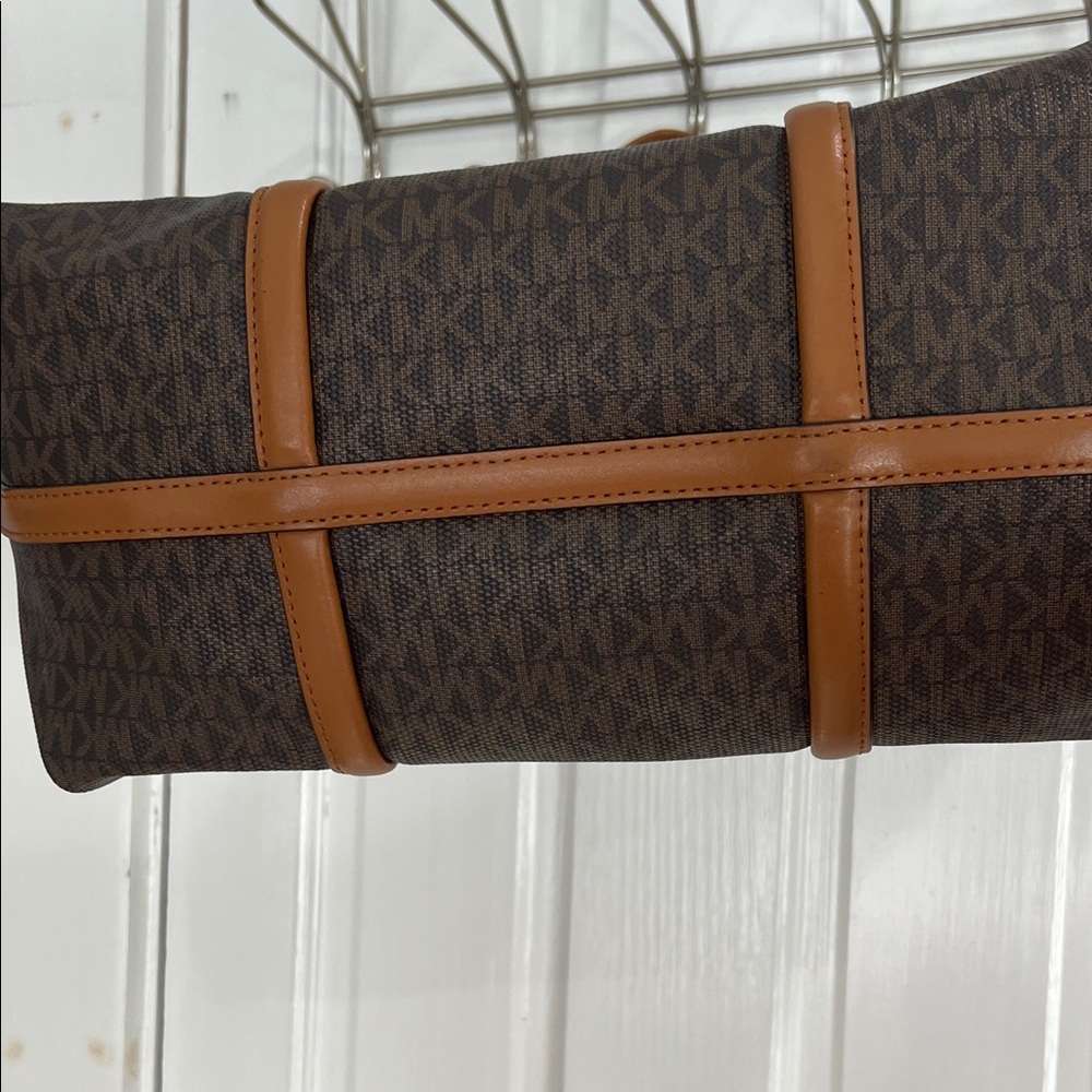 Michael Kors Dark Brown and Tan Bag - Picture 6 of 9
